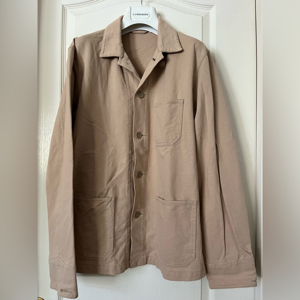 Uniqlo chore coat men’s size M cotton stretch in tan